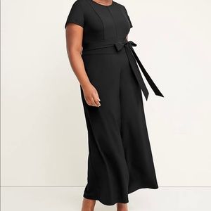 NWT Lane Bryant Lena Wide Leg Crop Jumpsuit Size 18
